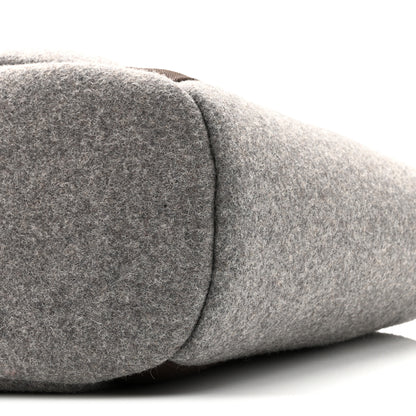 Hermes Felt Sac De Pansage Groom Bag Acier 9 of 9