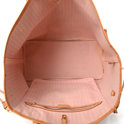 Louis Vuitton Damier Azur Neo Neverfull GM Rose Ballerine 4 of 5