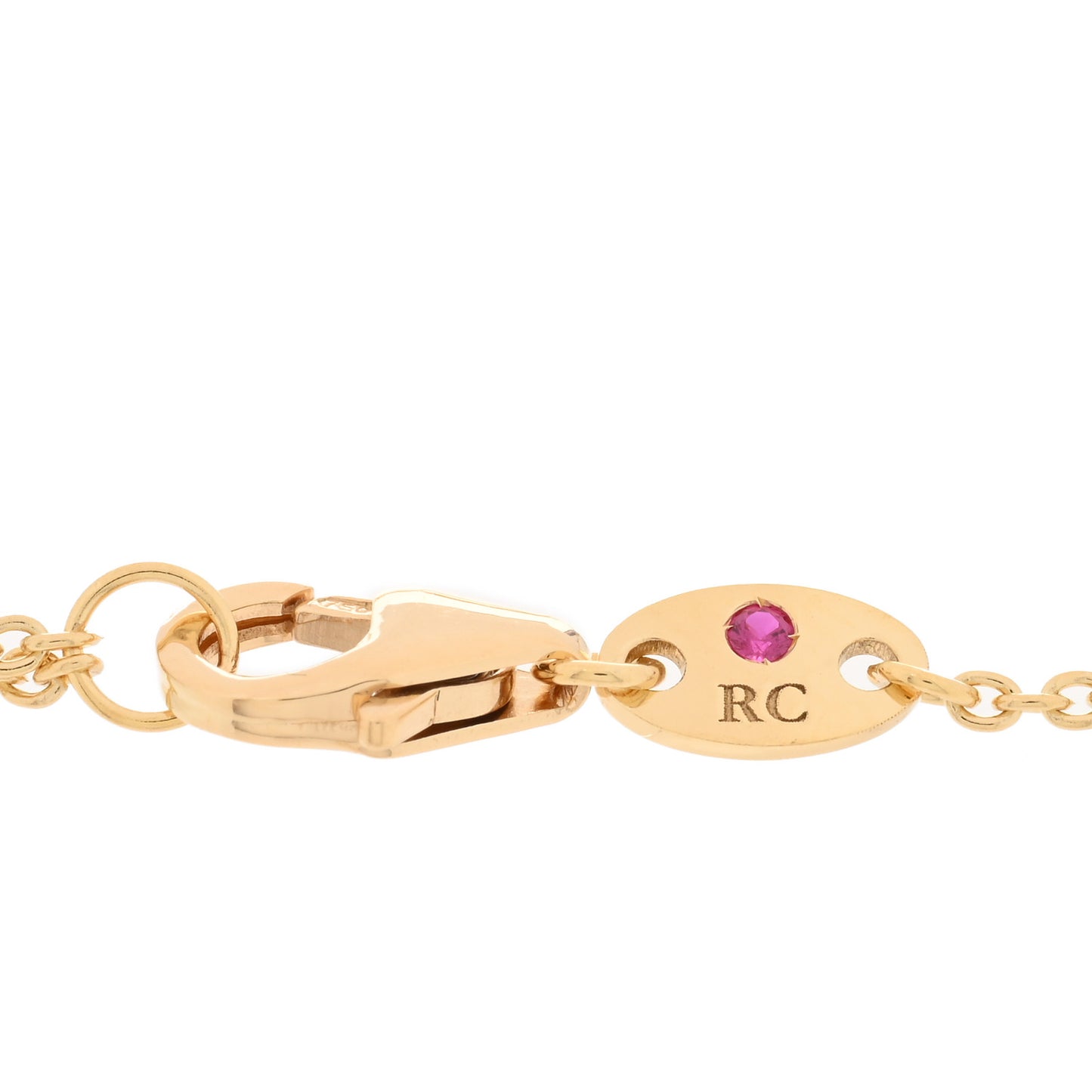 18K Yellow Gold Diamond Mother of Pearl Daisy Chain Bracelet
