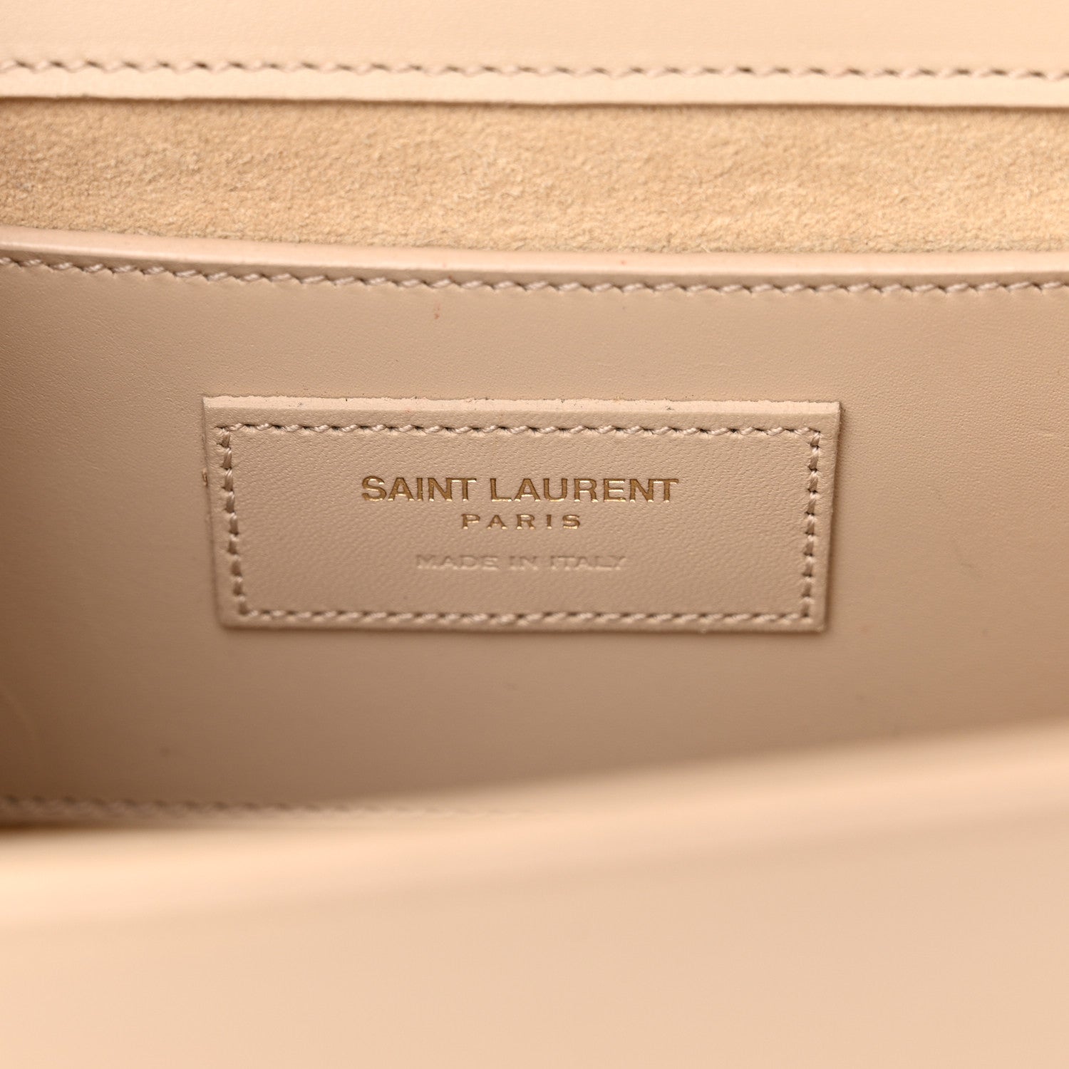Saint Laurent Smooth Calfskin Medium Classic Monogram Kate Tassel Satchel Nude Powder 6 of 14