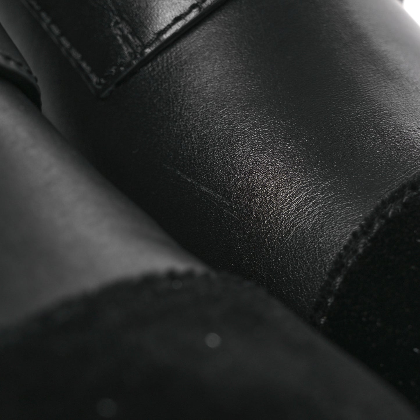 Calfskin Velvet CC Cap Toe Boots 40 Black