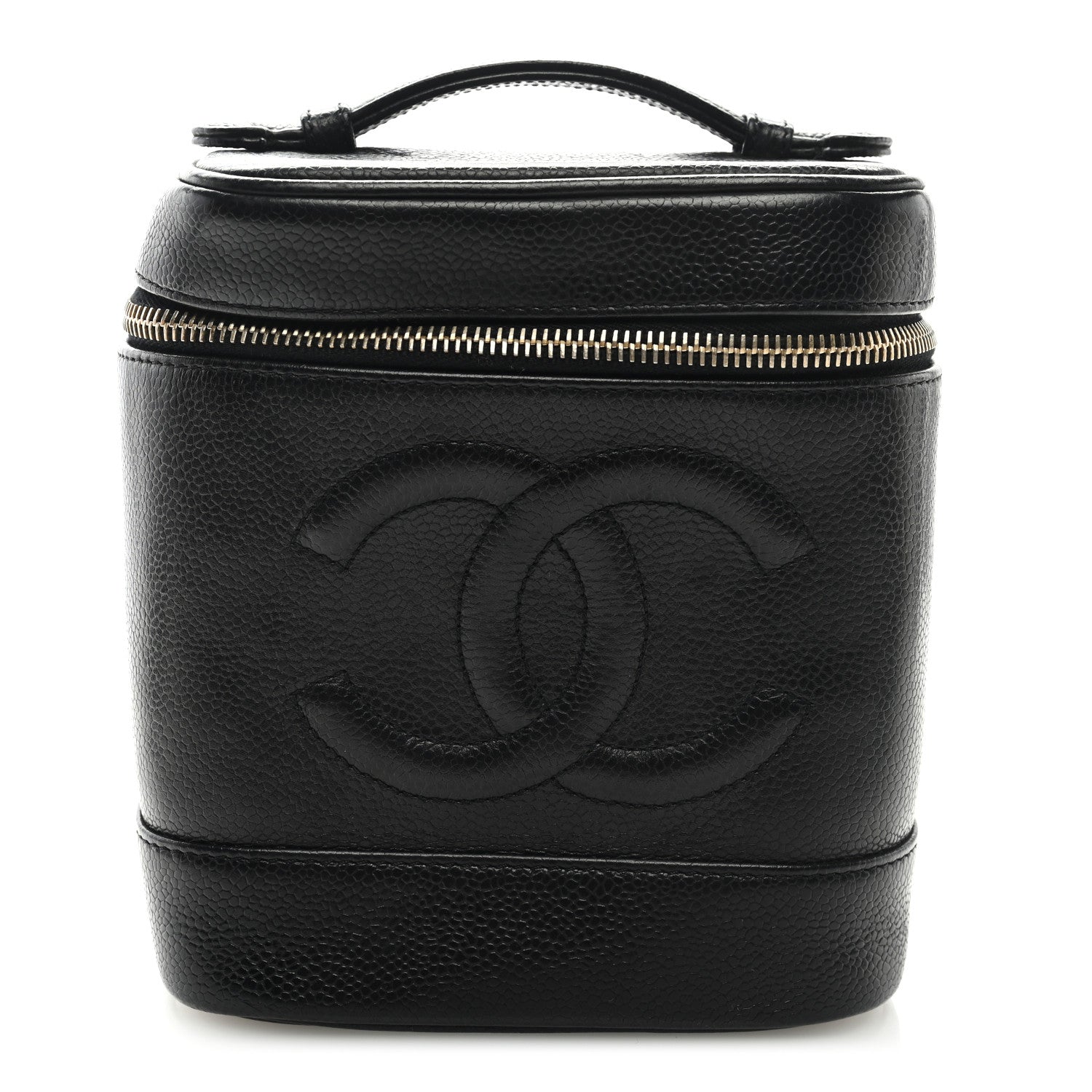 Chanel Caviar Vanity Cosmetic Case Black 1 of 8