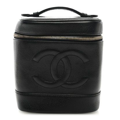 Chanel Caviar Vanity Cosmetic Case Black 1 of 8