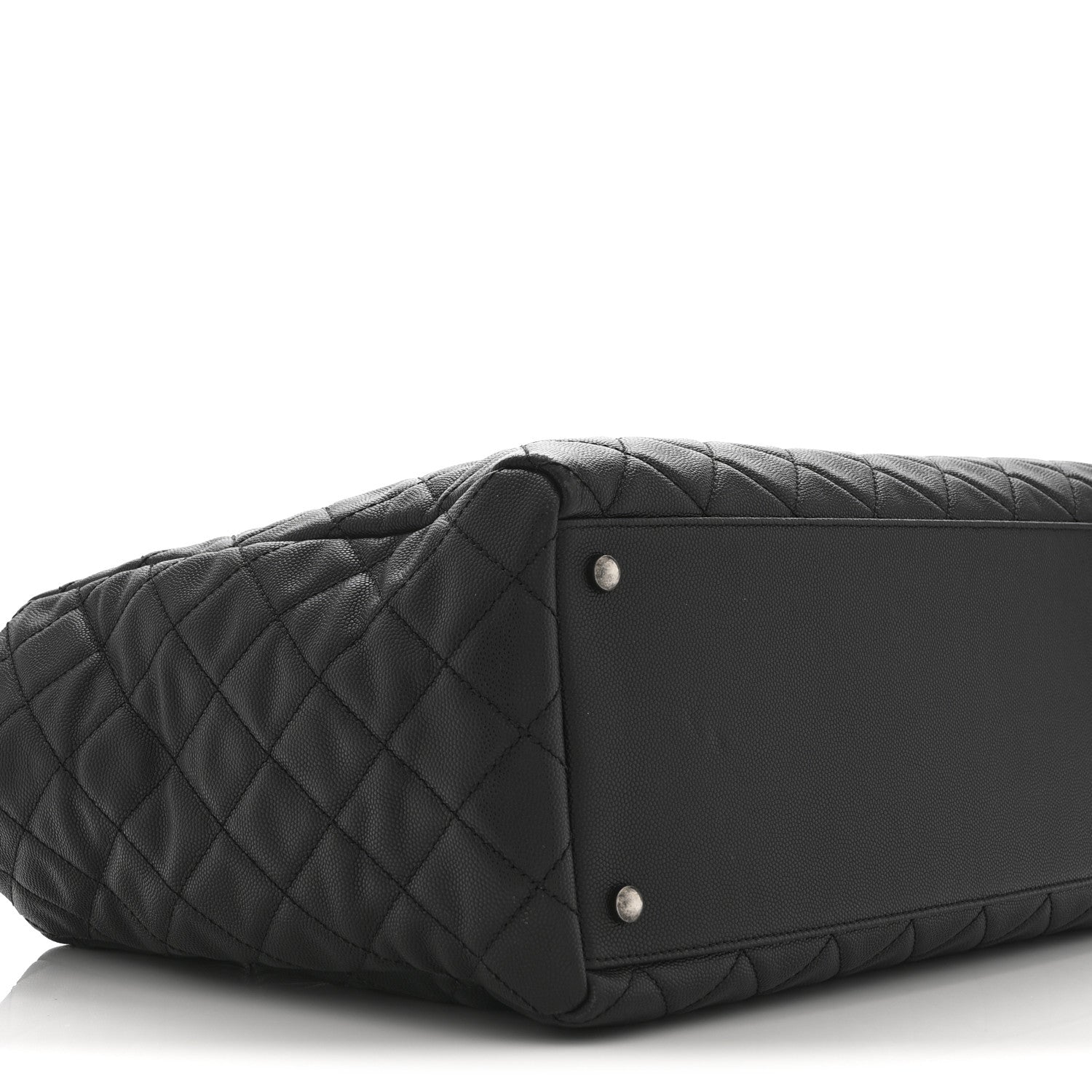 Chanel Caviar Quilted Large Coco Handle Shopping Tote Black 10 of 11