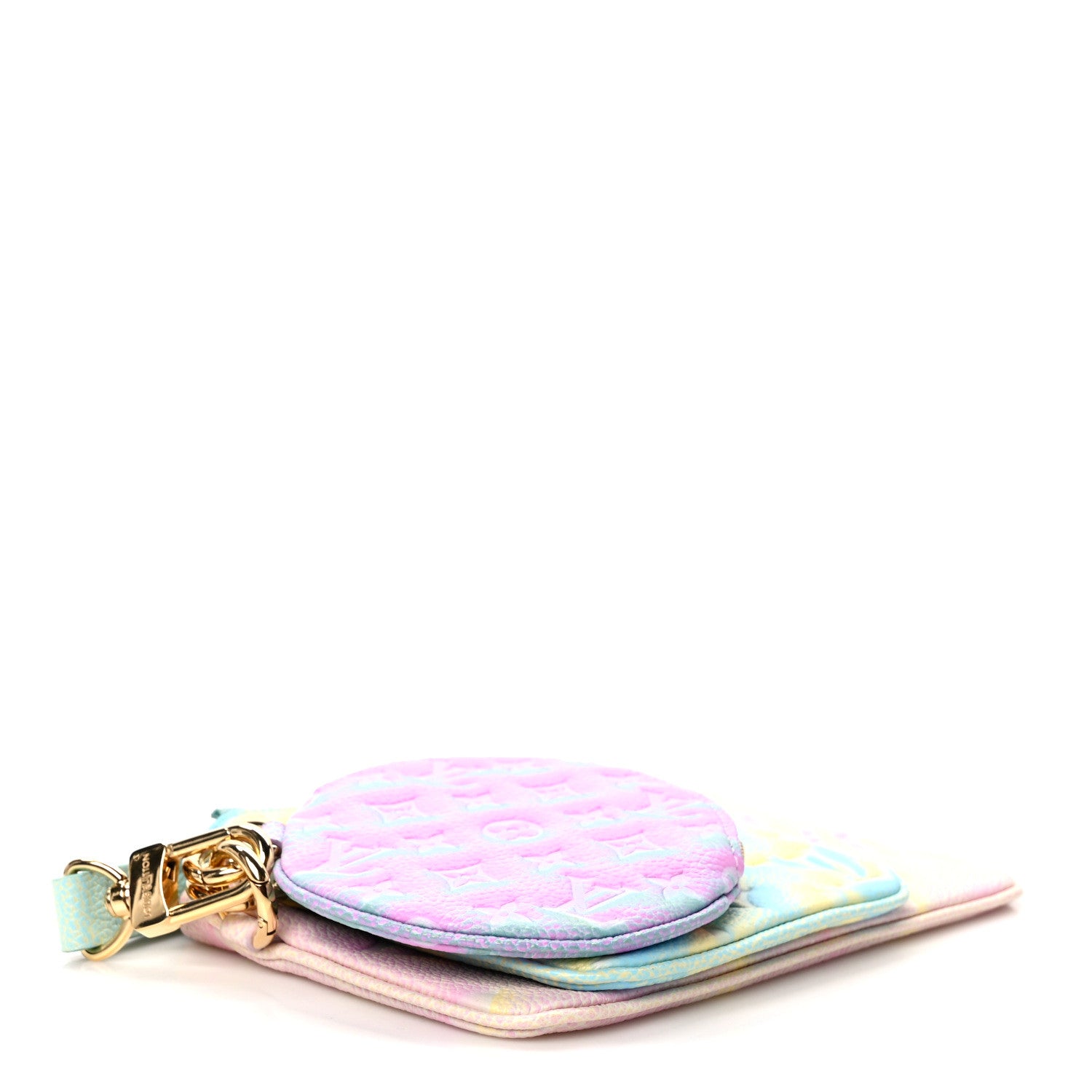 Louis Vuitton Empreinte Monogram Summer Stardust Trio Pouch Pink Water Green Lilas 4 of 9
