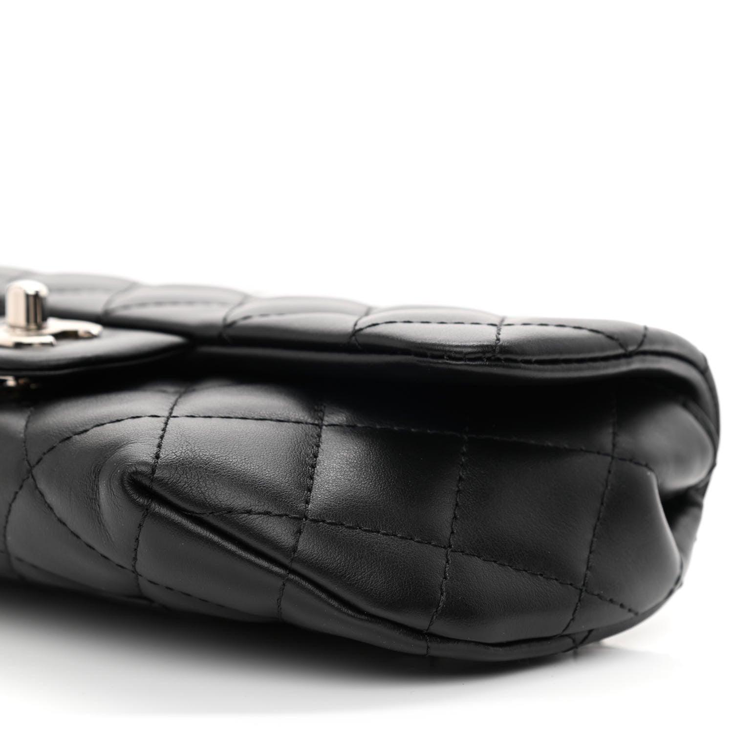 Chanel Calfskin Quilted CC Uniform Flap Belt Bag Black 11 of 11