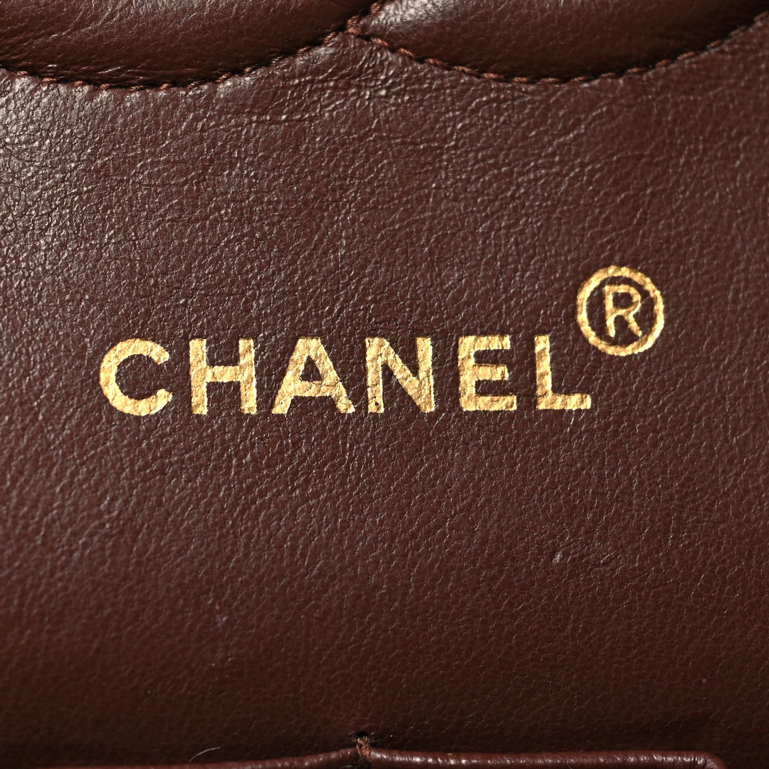 Chanel Lambskin Quilted Medium Double Flap Dark Brown 6 of 13