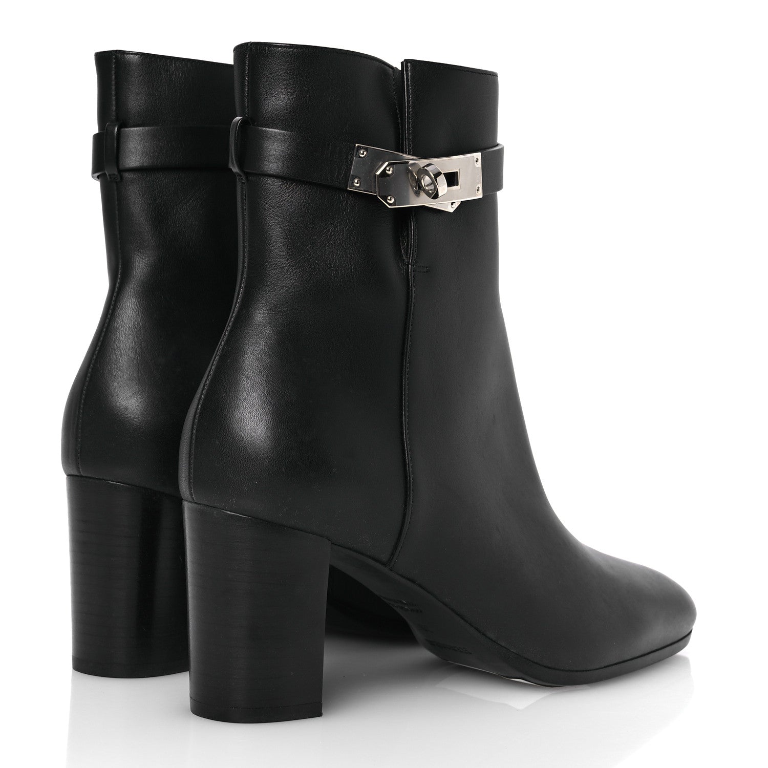 Hermes Calfskin Saint Germain Ankle Boots 39 Black 5 of 11