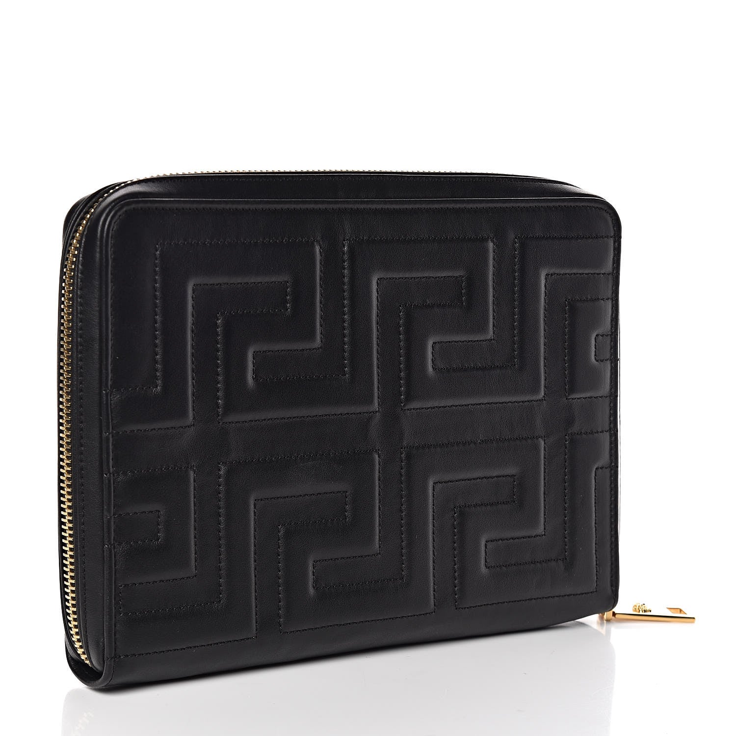 Versace Calfskin Stitched Donna iPad Case Black 3 of 9