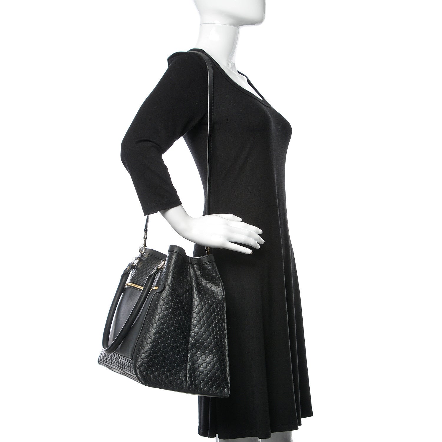 Gucci Soft Microguccissima Large Tote Black 2 of 13
