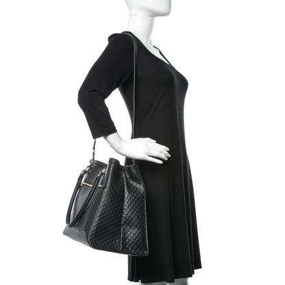 Gucci Soft Microguccissima Large Tote Black 2 of 13