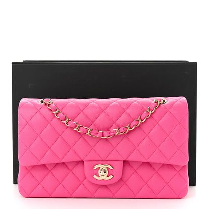 Chanel Caviar Quilted Medium Double Flap Dark Pink 11 of 11