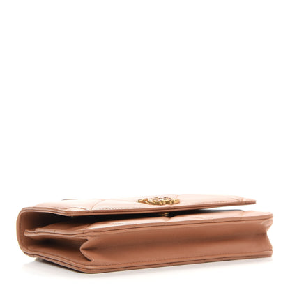 Chanel Lambskin Quilted Chanel 19 Wallet On Chain WOC Brown 4 of 11