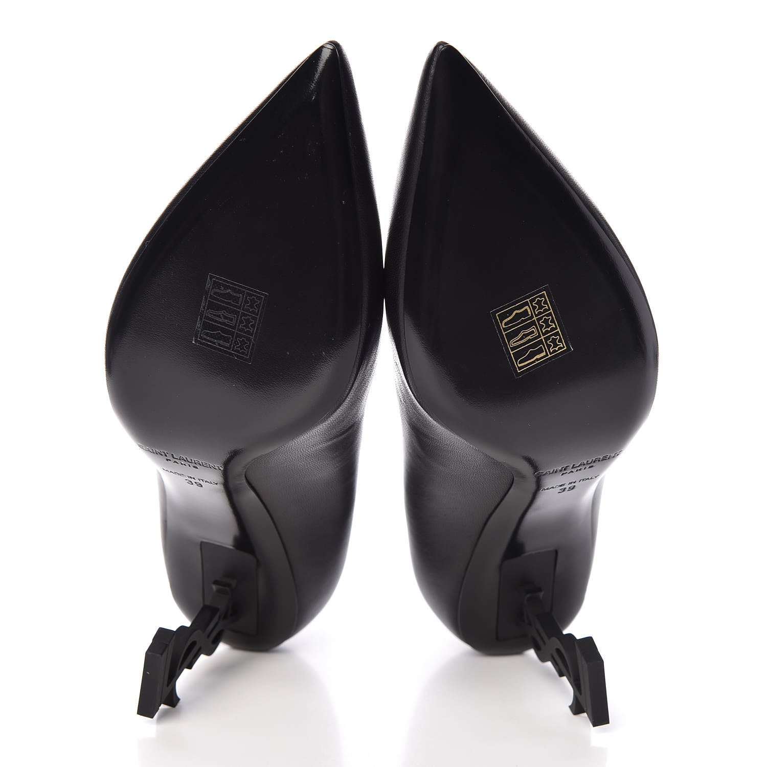 Saint Laurent Calfskin Opyum 85 Pumps 39 Black 5 of 9