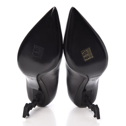 Saint Laurent Calfskin Opyum 85 Pumps 39 Black 5 of 9