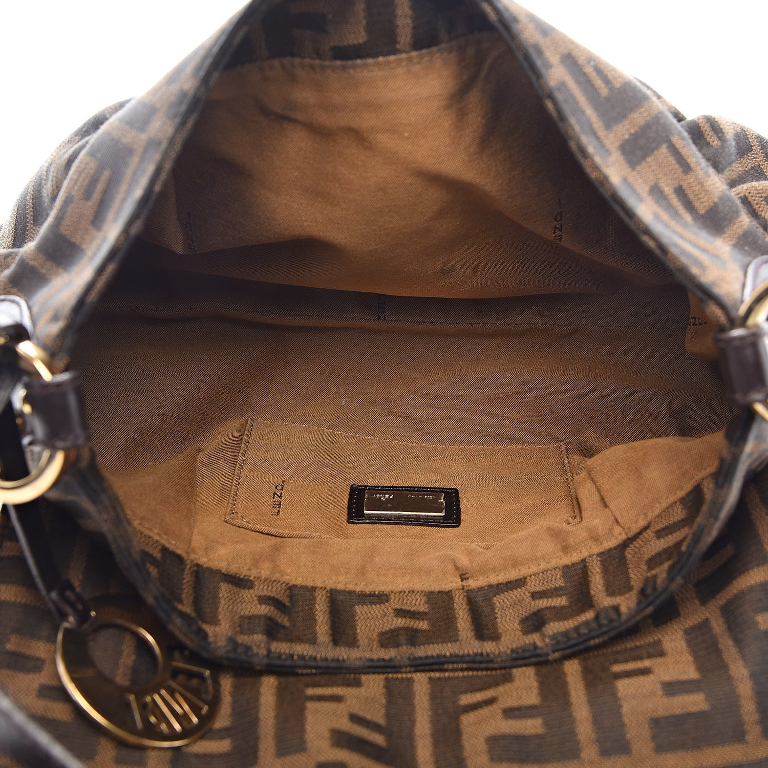 Fendi Zucca Small Chef Shoulder Bag Tobacco 5 of 10