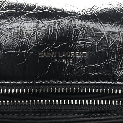 Saint Laurent Crinkled Calfskin Matelasse Monogram Large Niki Chain Satchel Black 7 of 12