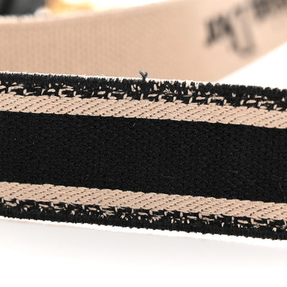 Christian Dior Canvas Embroidered Shoulder Strap Black 5 of 5