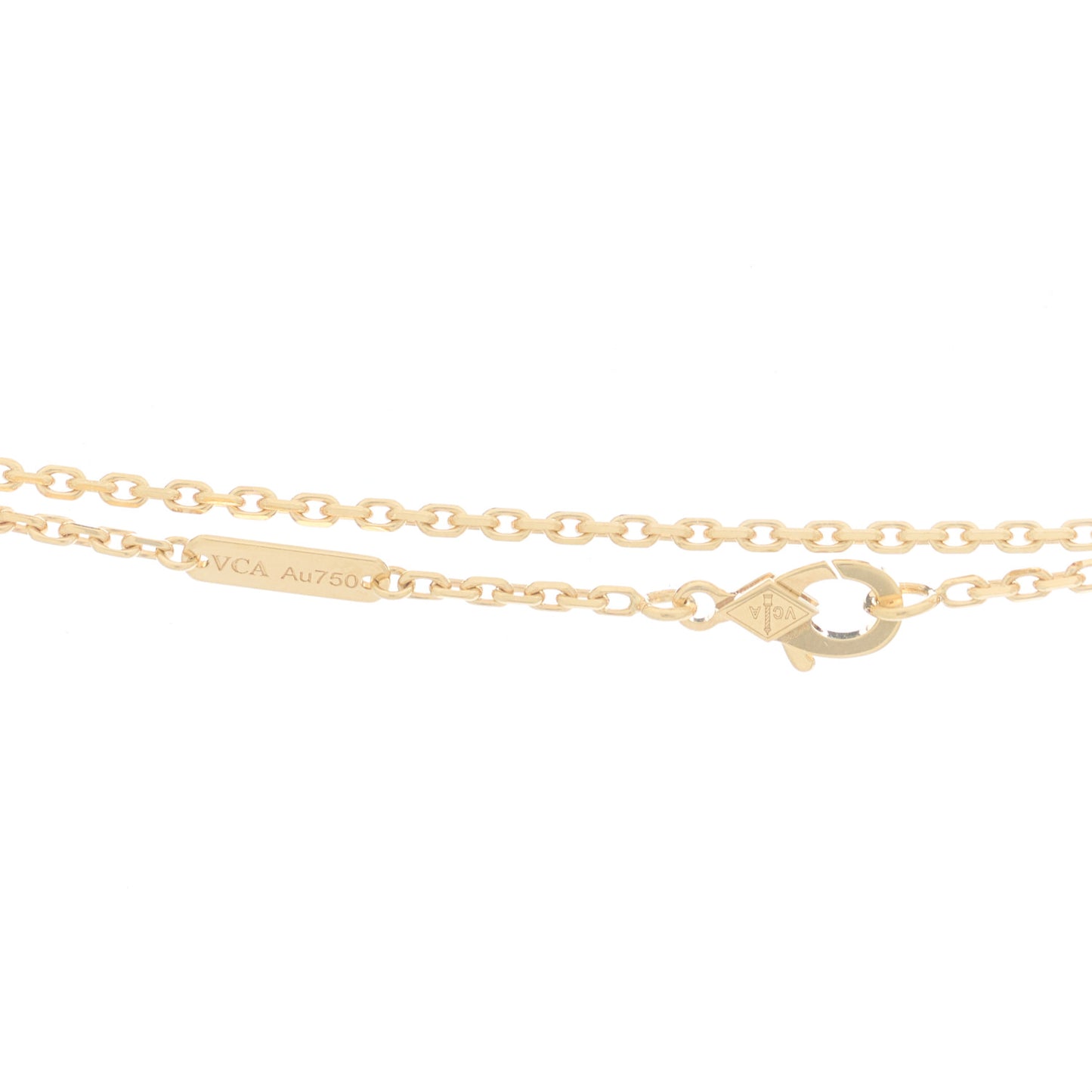 18K Yellow Gold Black Onyx Magic Alhambra Pendant Necklace