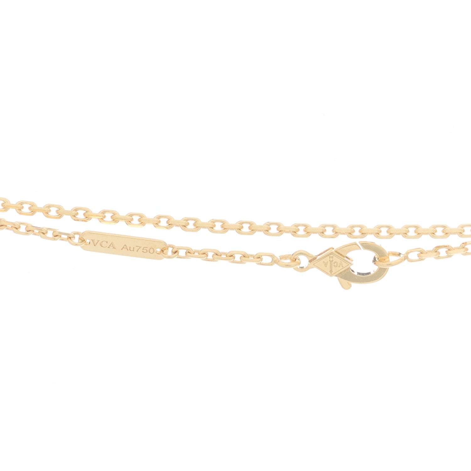 Van Cleef & Arpels 18K Yellow Gold Black Onyx Magic Alhambra Pendant Necklace 4 of 7