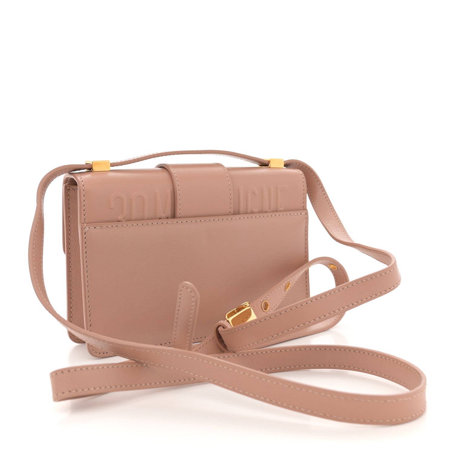 Christian Dior Box Calfskin Micro 30 Montaigne Flap Bag Rose Des Vents 3 of 14