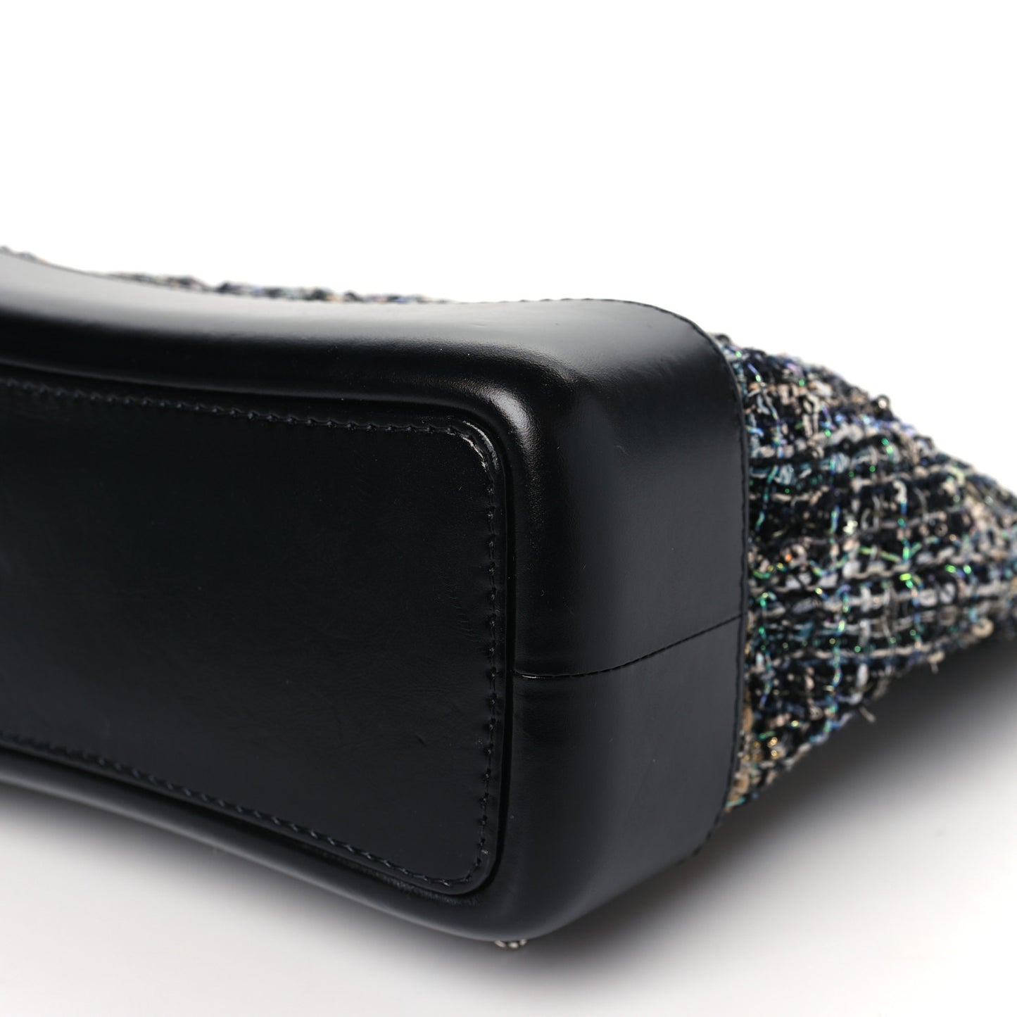 Tweed Calfskin Quilted Gabrielle Backpack Black Multicolor