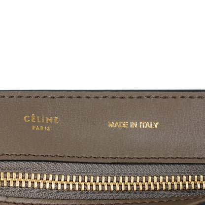 Celine Calfskin Suede Large Tri-Color Trapeze Granite 6 of 9