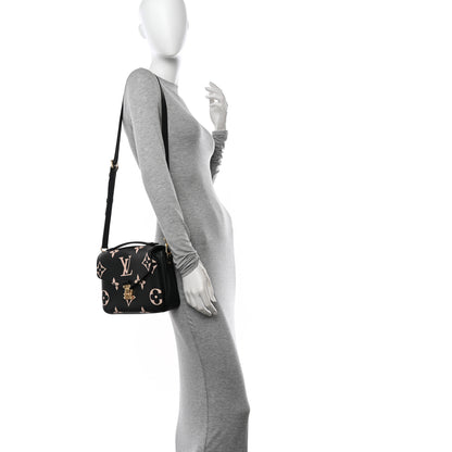Louis Vuitton Empreinte Monogram Giant Pochette Metis Black Beige 2 of 9