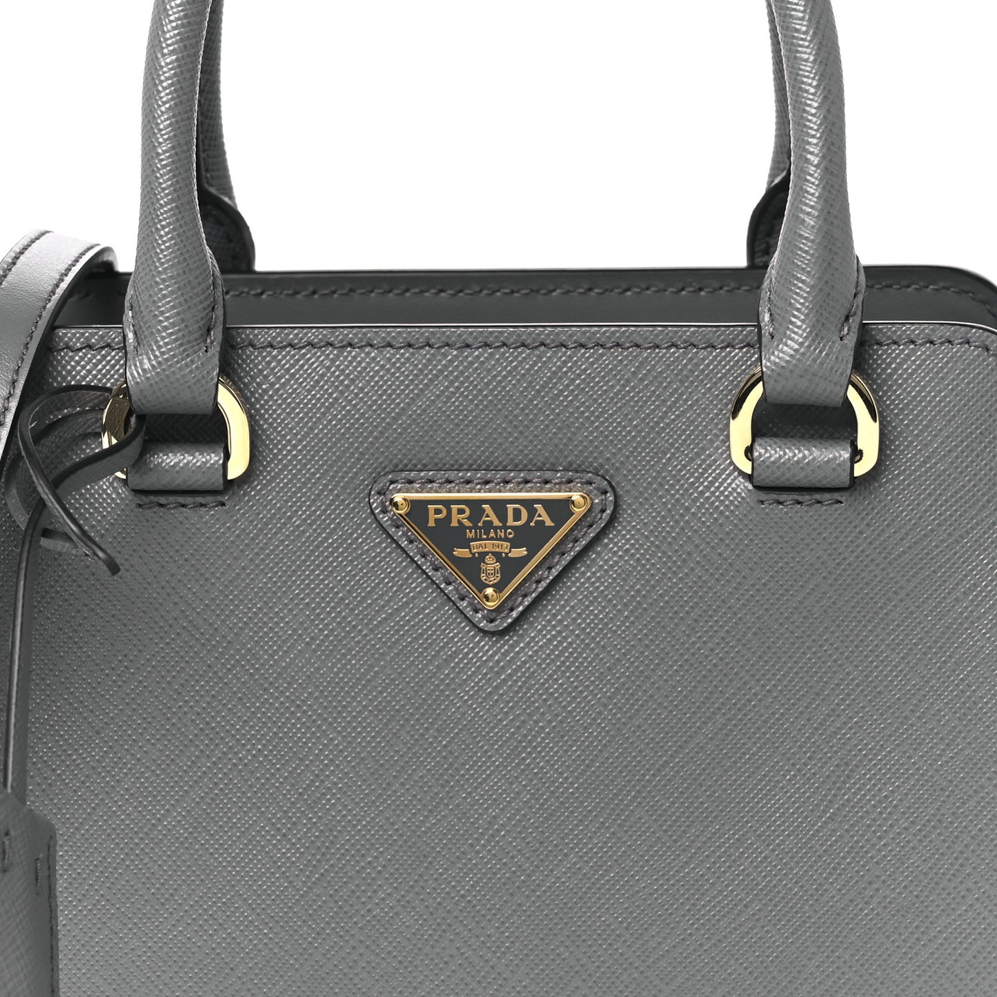 Saffiano Soft Calfskin Zippered Tote Marmo