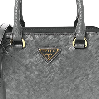 Prada Saffiano Soft Calfskin Zippered Tote Marmo 8 of 10