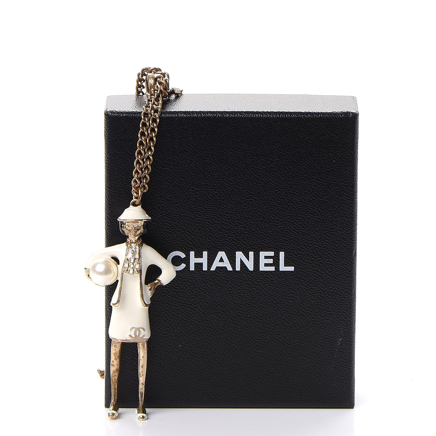 Coco CC Pendant Necklace Gold