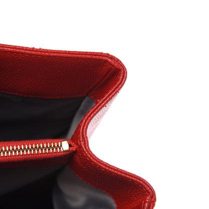 Chanel Caviar Quilted Grand Shopping Tote GST Red 19 of 19