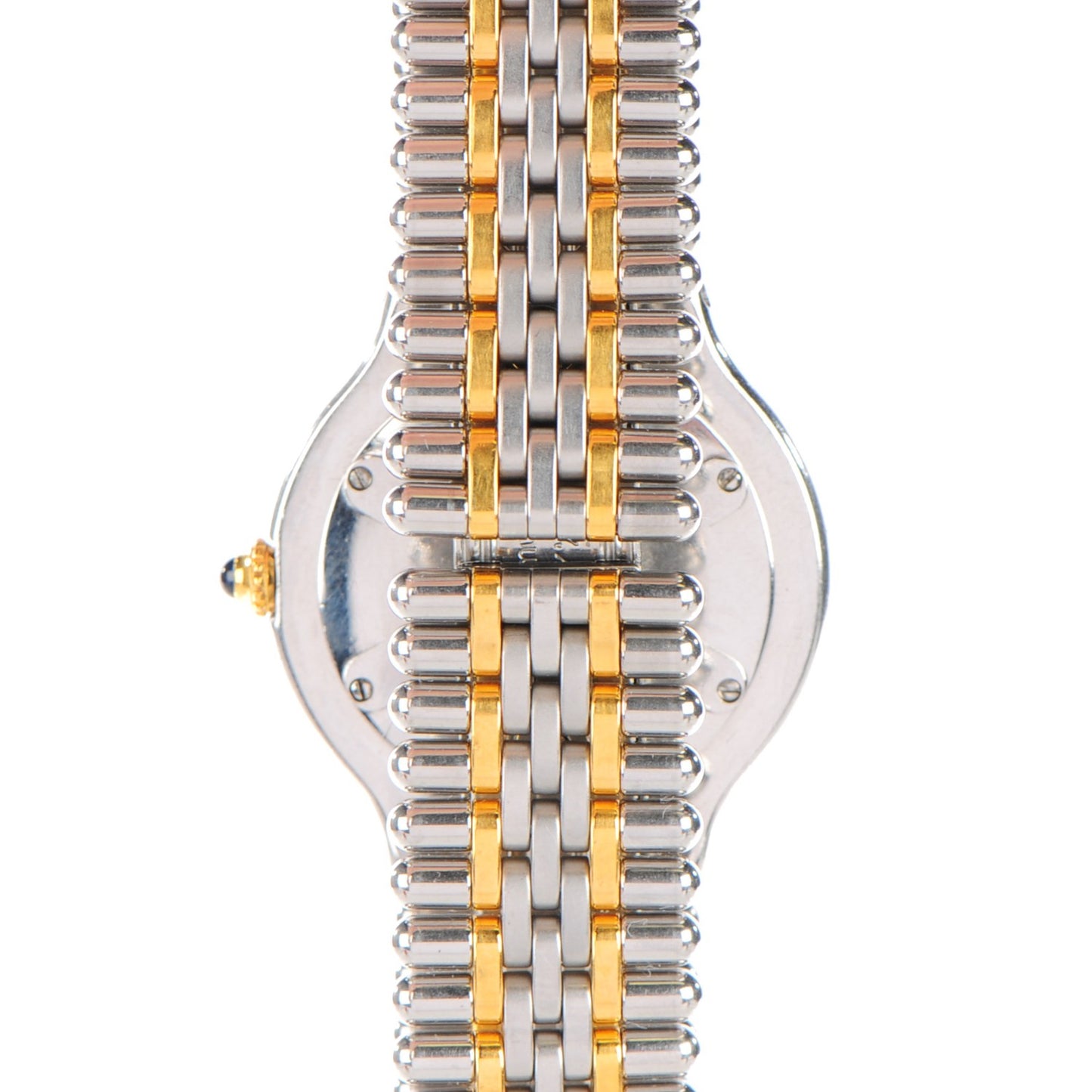 Stainless Steel 18K Yellow Gold 31mm Must De 21 Bullet Link Quartz Watch