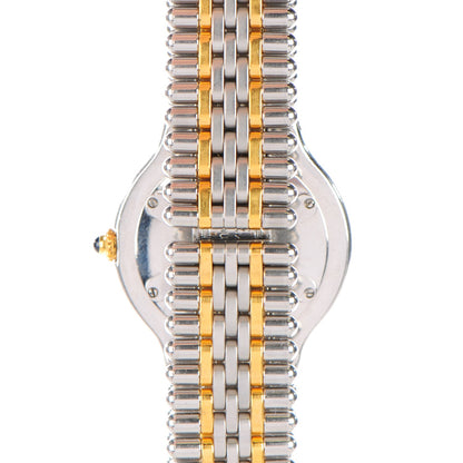 Cartier Stainless Steel 18K Yellow Gold 31mm Must De 21 Bullet Link Quartz Watch 3 of 8