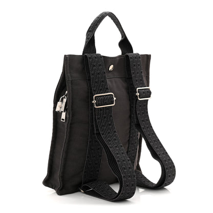 Hermes Canvas Herline Backpack Grey 4 of 17