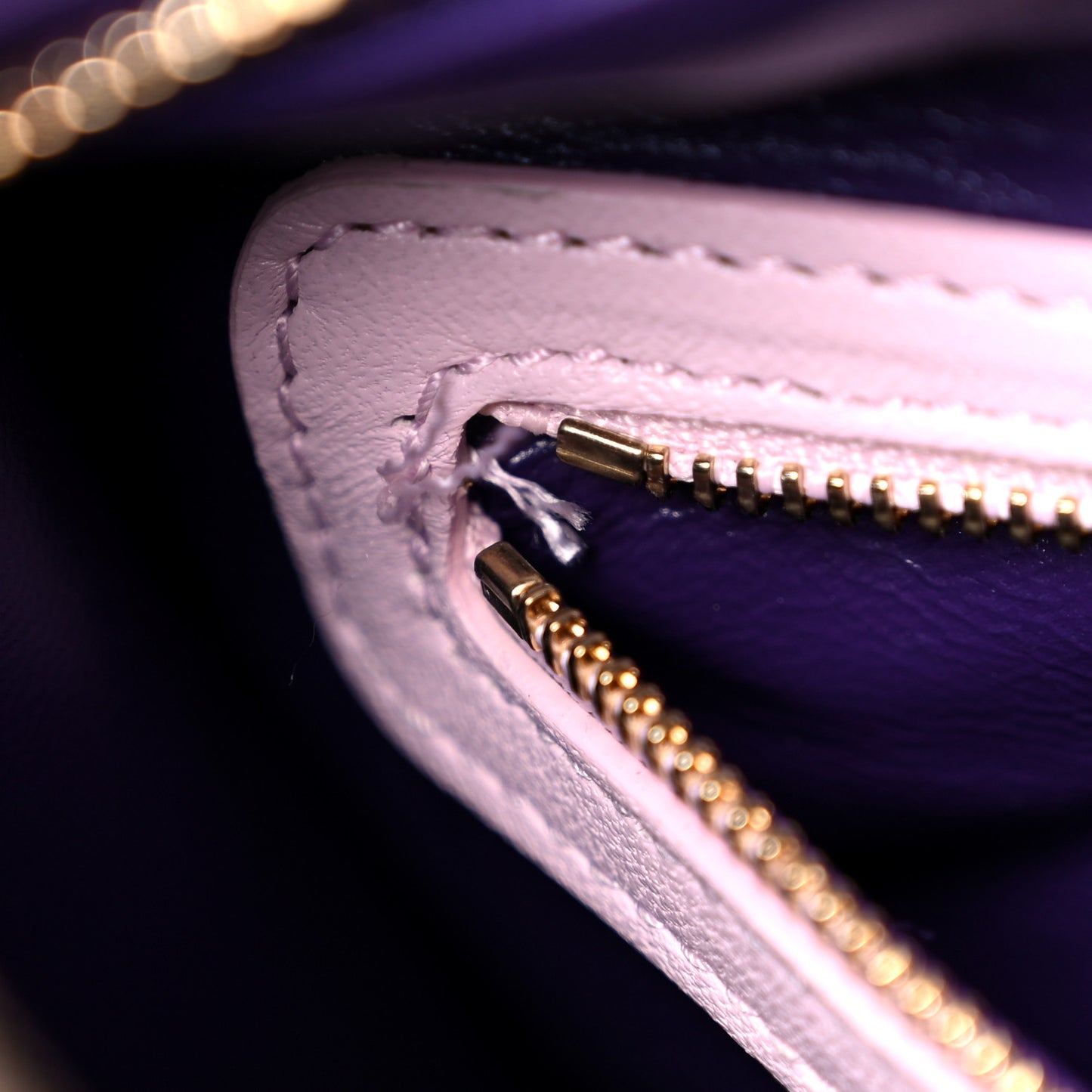 Lambskin Cannage Medium Tri-Color Lady Dior Purple Light Pink