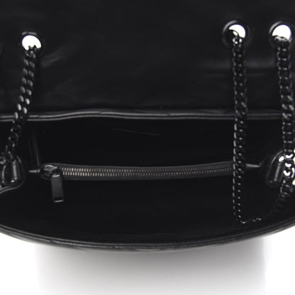 Saint Laurent Calfskin Y Quilted Monogram Medium Loulou Chain Satchel Black 4 of 9