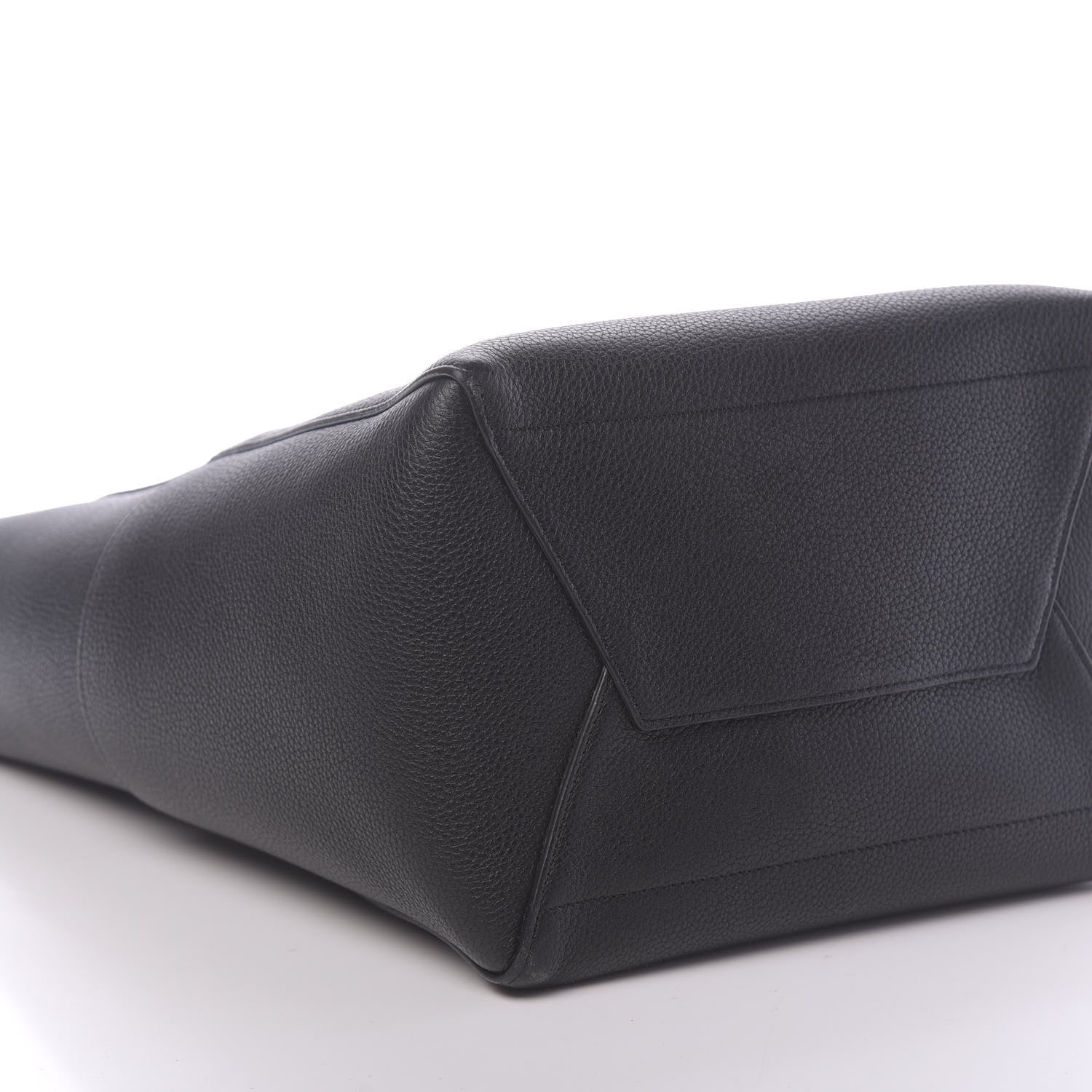 Celine Soft Grained Calfskin Sangle Bucket Bag Black 8 of 10