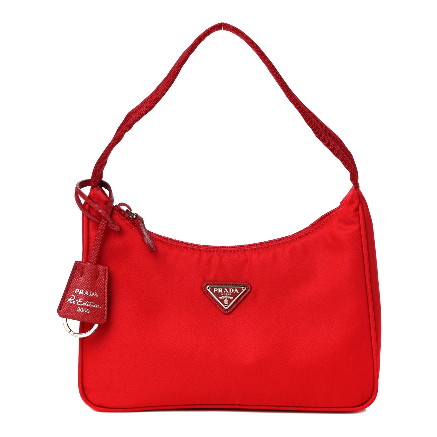 Tessuto Nylon Mini Re-Edition 2000 Bag Rosso
