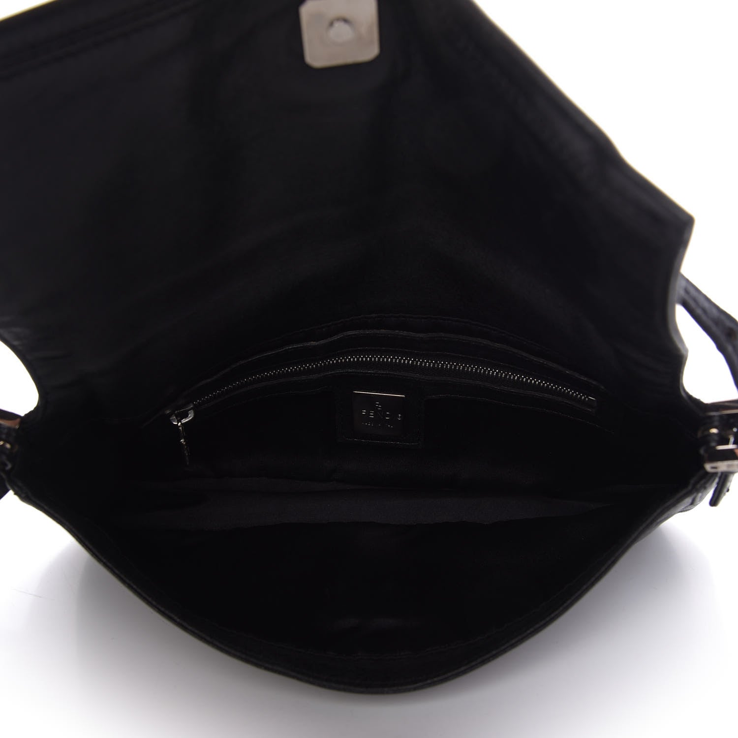 Fendi Calfskin Baguette Black 5 of 8