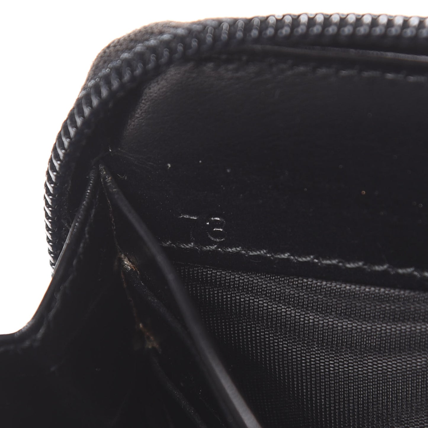Tessuto Nylon Quilted Zip Around Wallet Black