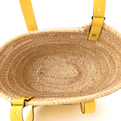 Loewe Raffia Small Basket Tote Bag Natural Yellow 5 of 10