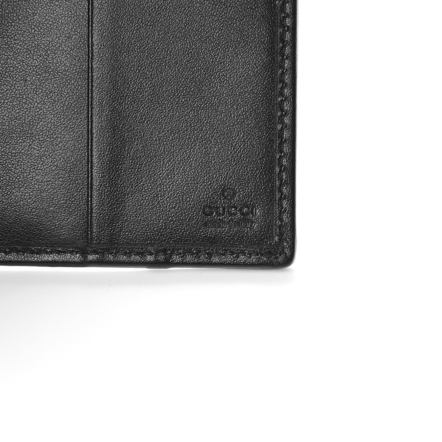 Calfskin Rhombus Passport Case Black