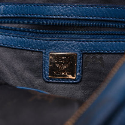 MCM Visetos Studded Small Stark M Backpack Blue 9 of 31