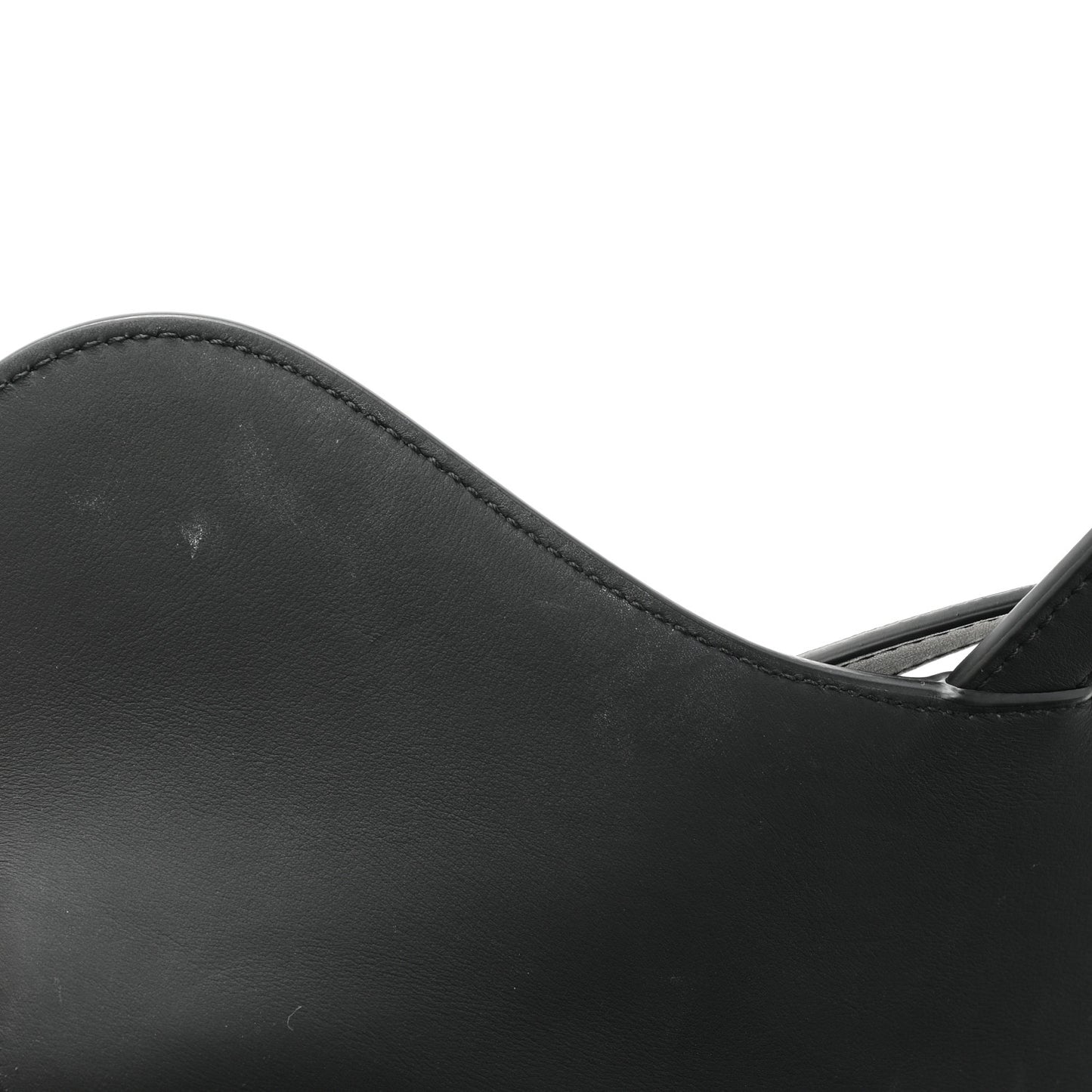 Ultra Matte Calfskin Saddle Bag Black