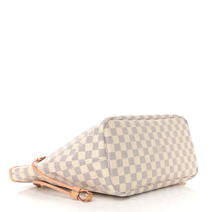Louis Vuitton Damier Azur Neo Neverfull MM Rose Ballerine 5 of 10