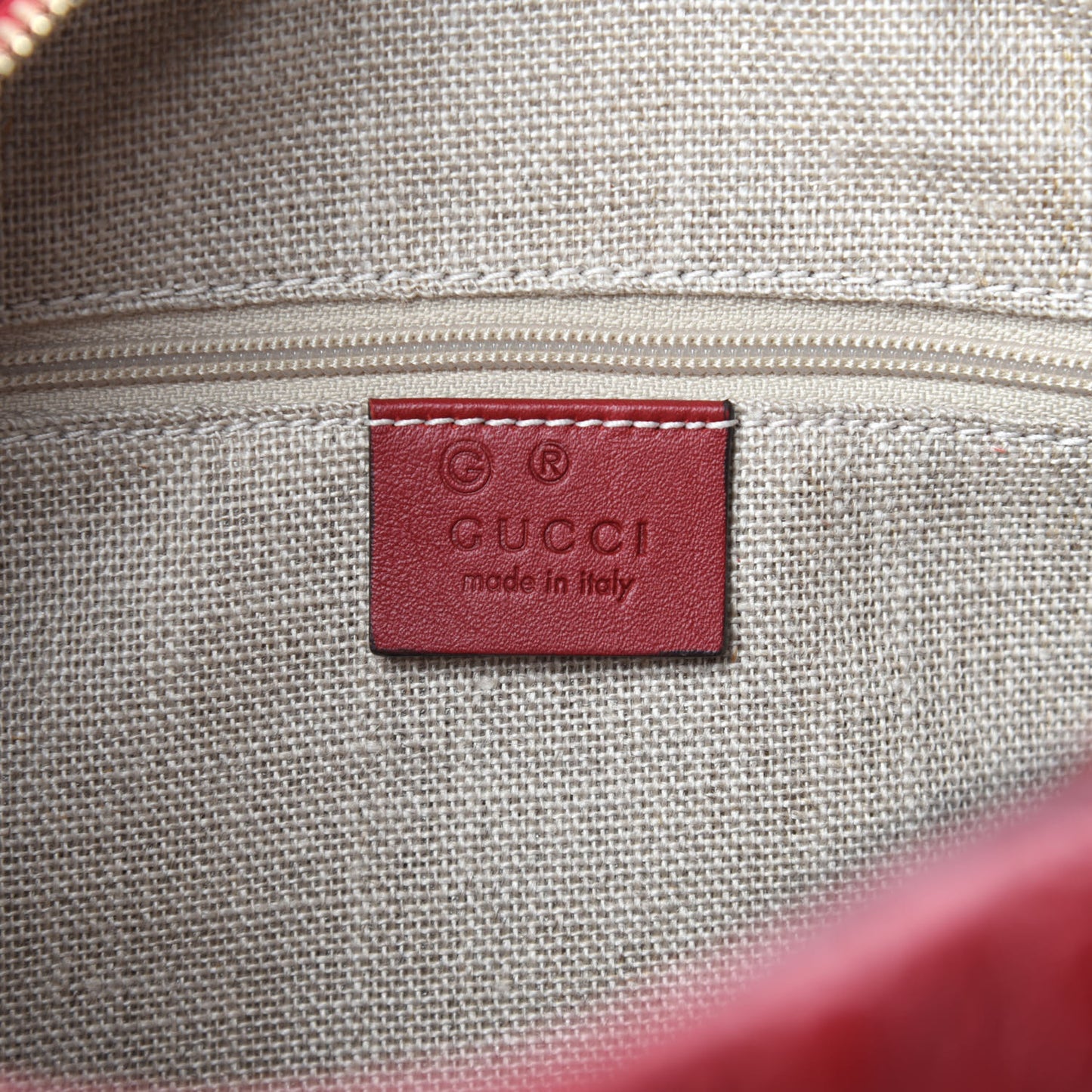 Soft Microguccissima Medium Crossbody Bag Rosso