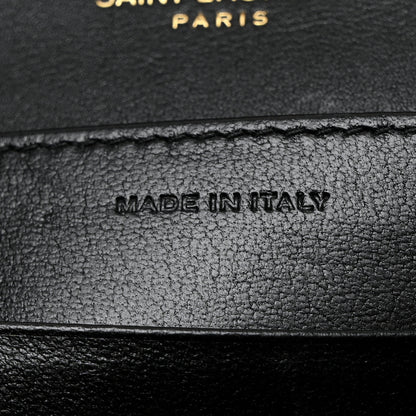 Saint Laurent Patent Monogram Cassandra Chain Wallet Black 7 of 10