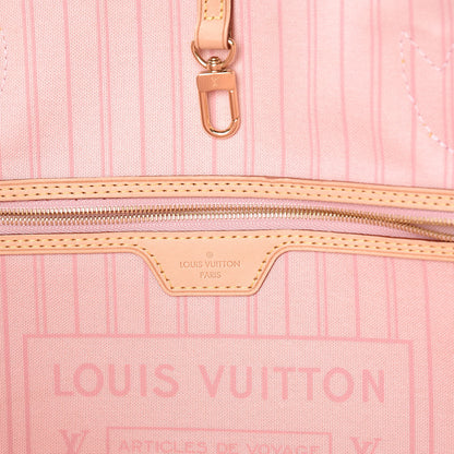 Louis Vuitton Damier Azur Neo Neverfull GM Rose Ballerine 7 of 11