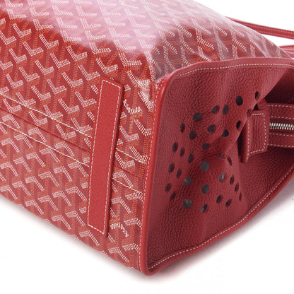 Goyard Goyardine Sac Hardy Pet Carrier PM Red 7 of 9